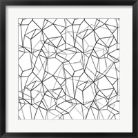 Across Geometrics Silver Crop Fine Art Print