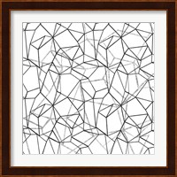 Across Geometrics Silver Crop Fine Art Print