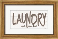 Laundry - Wash, Rinse, Fold Fine Art Print