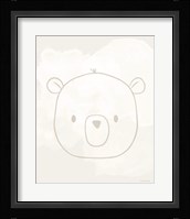 Soft Bear Framed Print