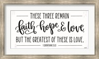 Faith, Hope & Love Fine Art Print