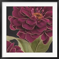 Burgundy Floral 1 Fine Art Print