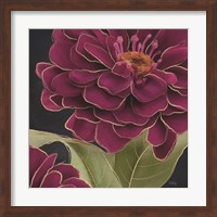 Burgundy Floral 1 Fine Art Print