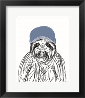 Team Roster Sloth Framed Print