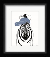 Team Roster Zebra Framed Print