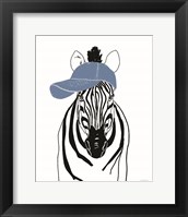 Team Roster Zebra Framed Print