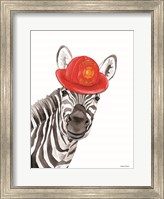 Firefighter Zebra Fine Art Print