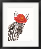 Firefighter Zebra Fine Art Print