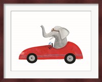 Elephant in a Car Fine Art Print