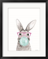 Bubble Gum Bunny Framed Print