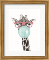 Bubble Gum Giraffe Fine Art Print