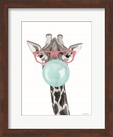 Bubble Gum Giraffe Fine Art Print