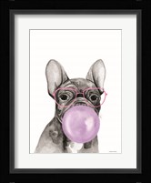 Bubble Gum Puppy Framed Print