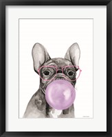 Bubble Gum Puppy Framed Print