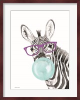 Bubble Gum Zebra Fine Art Print
