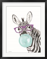 Bubble Gum Zebra Fine Art Print