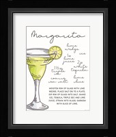 Margarita Recipe Fine Art Print