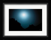 Blue Moon Desert Framed Print