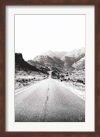 Road to Old West BW Fine Art Print