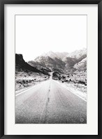Road to Old West BW Fine Art Print