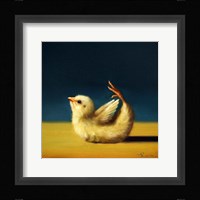 Yoga Chick Bow Pose Framed Print