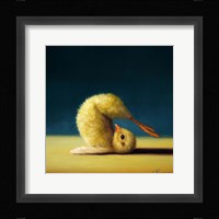 Yoga Chick Plow Pose Framed Print