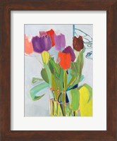 Tulips and Two Cars Fine Art Print