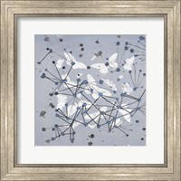 19th Century Butterfly Constellations in Blue I Fine Art Print