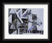 Blue Horse I Framed Print