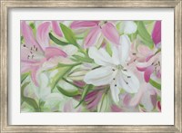 Pink and White Lilies IV Fine Art Print
