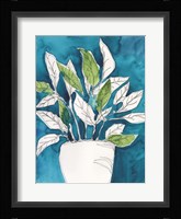Green Leaves in Pots II Framed Print