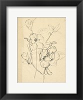 Contour Flower Sketch II Fine Art Print