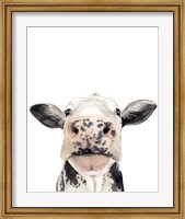 Watercolor Cow Portrait II Fine Art Print