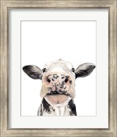 Watercolor Cow Portrait II Fine Art Print