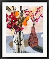 Still Life with Mason Jar and Flowers Fine Art Print