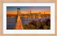 Bay Bridge and Evening Commute Fine Art Print