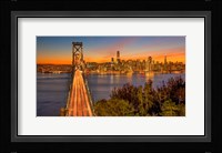 Bay Bridge and Evening Commute Fine Art Print