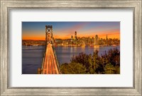 Bay Bridge and Evening Commute Fine Art Print