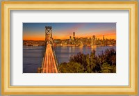 Bay Bridge and Evening Commute Fine Art Print