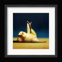 Yoga Chick Side Leg Lift Framed Print
