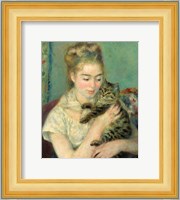 Woman with Cat (Femme au chat), 1875 Fine Art Print