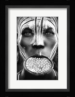 Tribal Beauty - Ethiopia, Mursi People Fine Art Print
