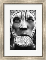 Tribal Beauty - Ethiopia, Mursi People Fine Art Print