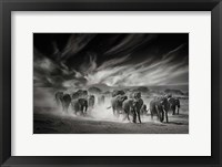 The Sky, Dust and Elephants Fine Art Print