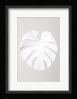 Monstera White 3 Fine Art Print