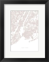 New York Map Fine Art Print