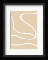Beige Lines 1 Framed Print