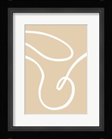 Beige Lines 2 Framed Print
