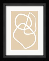 Beige Lines 3 Framed Print