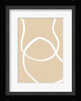 Beige Lines 4 Framed Print